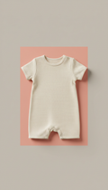 Organic cotton baby romper