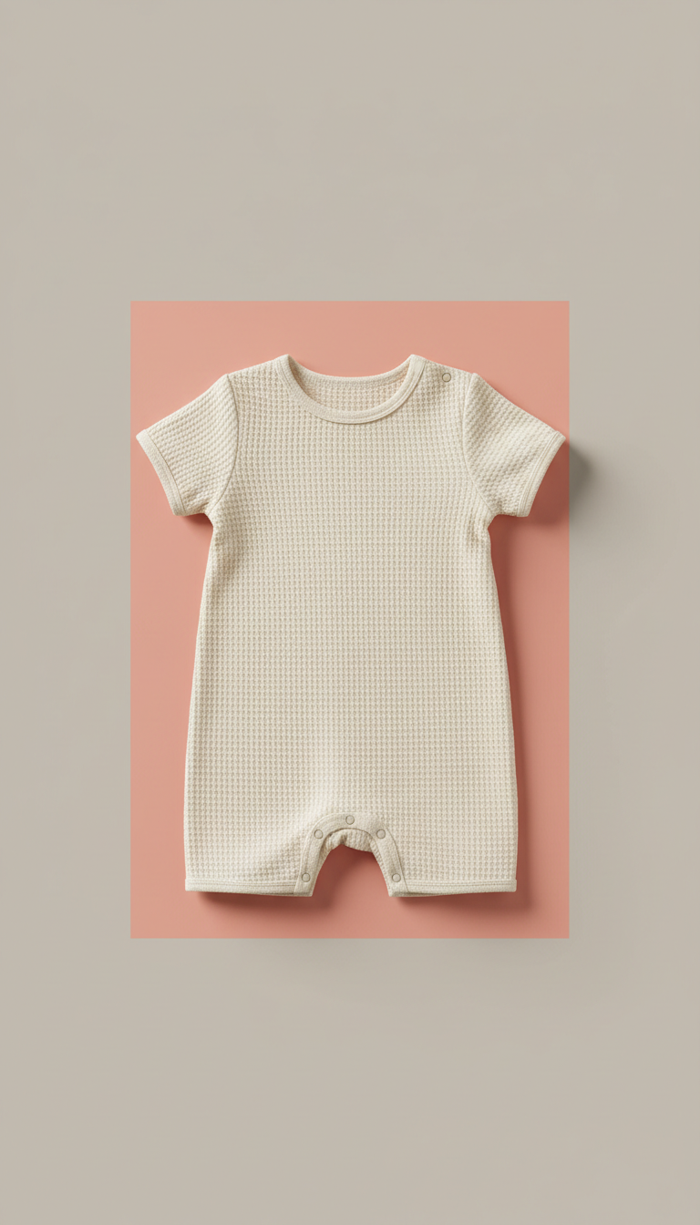 Organic cotton baby romper